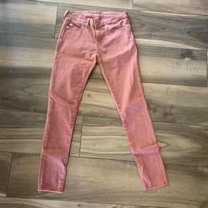 AG The Legging Ankle rose mauve skinny jeans 25R